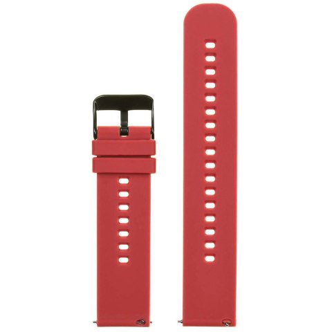 Pasek gumowy do zegarka U27 - czerwony/czarny - 18mm Pasek gumowy do zegarka U27 - czerwony/czarny - 18mm