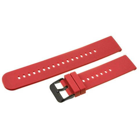 Pasek gumowy do zegarka U27 - czerwony/czarny - 18mm Pasek gumowy do zegarka U27 - czerwony/czarny - 18mm