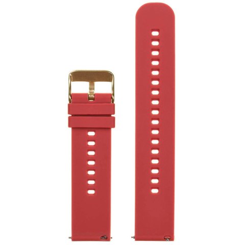 Pasek gumowy do zegarka U27 - czerwony/złoty - 22mm Pasek gumowy do zegarka U27 - czerwony/złoty - 22mm