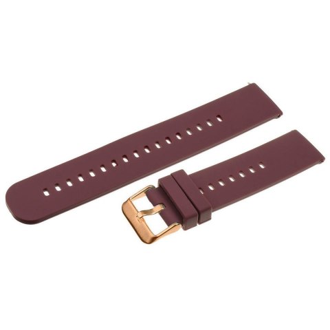 Pasek gumowy do zegarka U27 - fioletowy/rosegold - 18mm Pasek gumowy do zegarka U27 - fioletowy/rosegold - 18mm