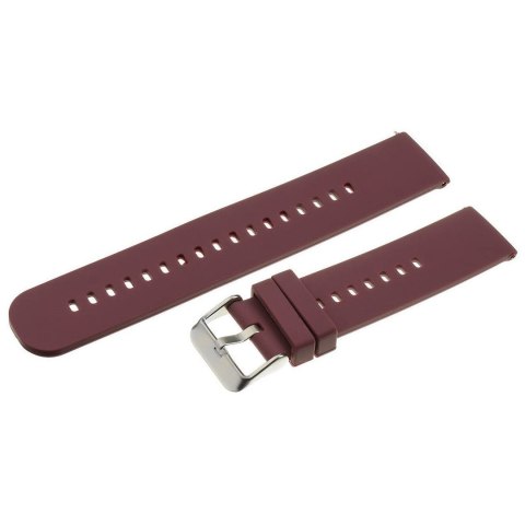 Pasek gumowy do zegarka U27 - fioletowy/srebrny - 22mm Pasek gumowy do zegarka U27 - fioletowy/srebrny - 22mm