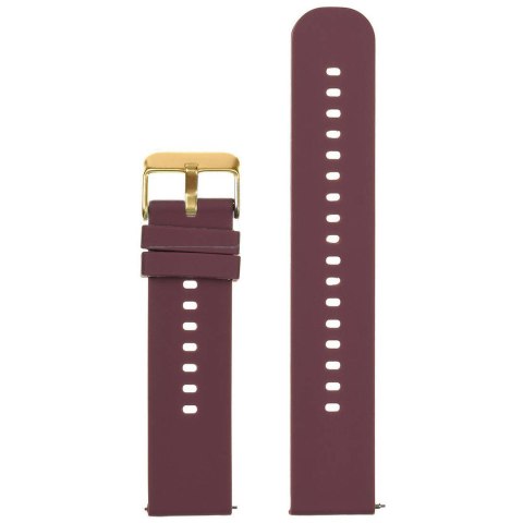 Pasek gumowy do zegarka U27 - fioletowy/złoty - 22mm Pasek gumowy do zegarka U27 - fioletowy/złoty - 22mm