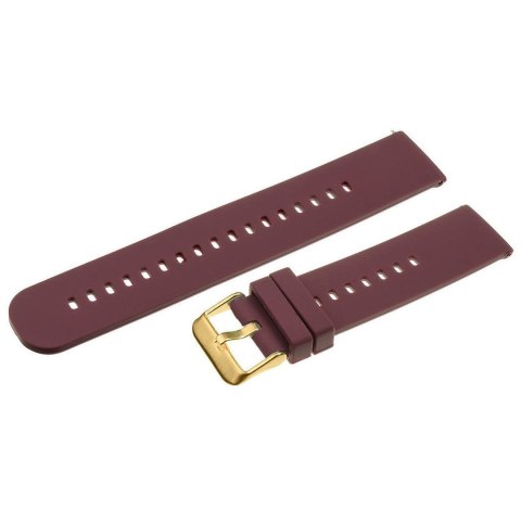 Pasek gumowy do zegarka U27 - fioletowy/złoty - 22mm Pasek gumowy do zegarka U27 - fioletowy/złoty - 22mm