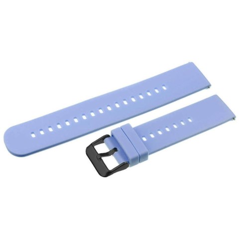 Pasek gumowy do zegarka U27 - jasnofioletowy/czarny - 22mm Pasek gumowy do zegarka U27 - jasnofioletowy/czarny - 22mm