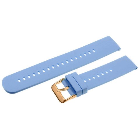 Pasek gumowy do zegarka U27 - jasnofioletowy/rosegold - 20mm Pasek gumowy do zegarka U27 - jasnofioletowy/rosegold - 20mm