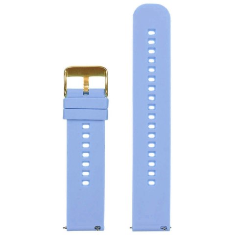 Pasek gumowy do zegarka U27 - jasnofioletowy/złoty - 22mm Pasek gumowy do zegarka U27 - jasnofioletowy/złoty - 22mm