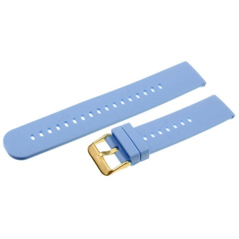 Pasek gumowy do zegarka U27 - jasnofioletowy/złoty - 22mm Pasek gumowy do zegarka U27 - jasnofioletowy/złoty - 22mm