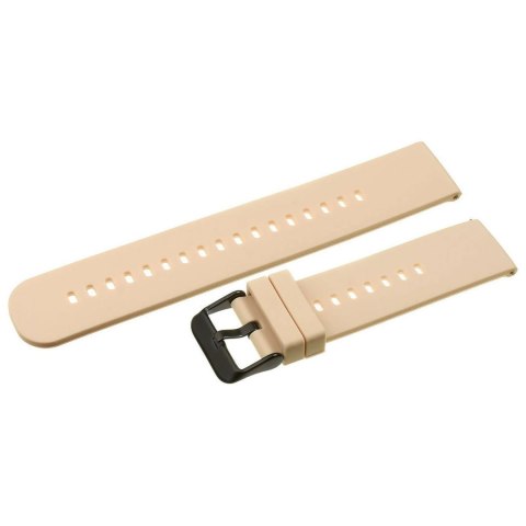 Pasek gumowy do zegarka U27 - kremowy/czarny - 18mm Pasek gumowy do zegarka U27 - kremowy/czarny - 18mm