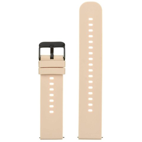 Pasek gumowy do zegarka U27 - kremowy/czarny - 22mm Pasek gumowy do zegarka U27 - kremowy/czarny - 22mm