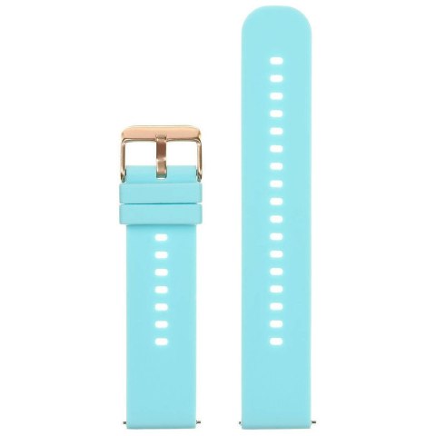 Pasek gumowy do zegarka U27 - niebieski/rosegold - 22mm Pasek gumowy do zegarka U27 - niebieski/rosegold - 22mm