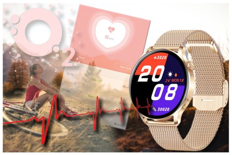 SMARTWATCH DAMSKI Rubicon RNCE81 - WYKONYWANIE POŁĄCZEŃ, PULSOKSYMETR (sr045b) SMARTWATCH DAMSKI Rubicon RNCE81 - WYKONYWANIE POŁĄCZEŃ, PULSOKSYMETR (sr045b)