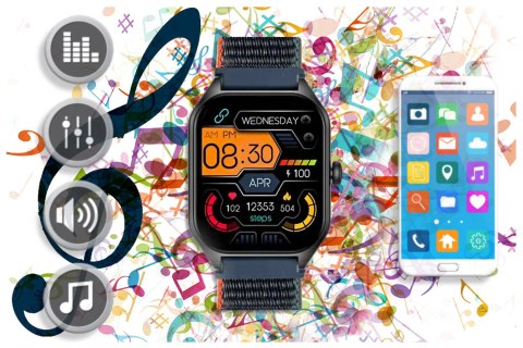 SMARTWATCH UNISEX Rubicon RNCF03 - ROZMOWY BLUETOOTH, ALWAYS ON DISPLAY (sr049a) SMARTWATCH UNISEX Rubicon RNCF03 - ROZMOWY BLUETOOTH, ALWAYS ON DISPLAY (sr049a)
