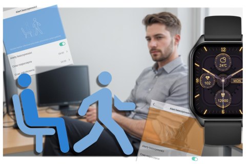 SMARTWATCH UNISEX Rubicon RNCF03 - ROZMOWY BLUETOOTH, ALWAYS ON DISPLAY (sr049e) SMARTWATCH UNISEX Rubicon RNCF03 - ROZMOWY BLUETOOTH, ALWAYS ON DISPLAY (sr049e)