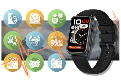 SMARTWATCH UNISEX Rubicon RNCF06 - TRYBY SPORTOWE, PULSOKSYMETR (sr051a) SMARTWATCH UNISEX Rubicon RNCF06 - TRYBY SPORTOWE, PULSOKSYMETR (sr051a)