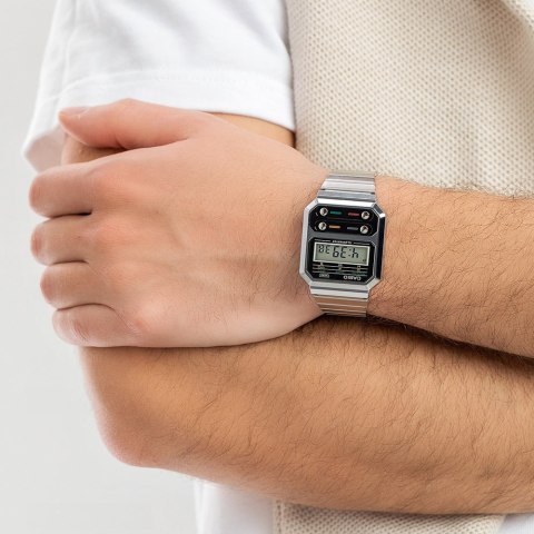 ZEGAREK UNISEX CASIO VINTAGE A100WE-1AEF (zd167a) + BOX ZEGAREK UNISEX CASIO VINTAGE A100WE-1AEF (zd167a) + BOX