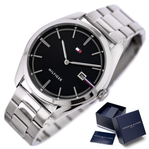 KLASYCZNY ZEGAREK MĘSKI TOMMY HILFIGER Theo 1710440 + BOX KLASYCZNY ZEGAREK MĘSKI TOMMY HILFIGER Theo 1710440 + BOX