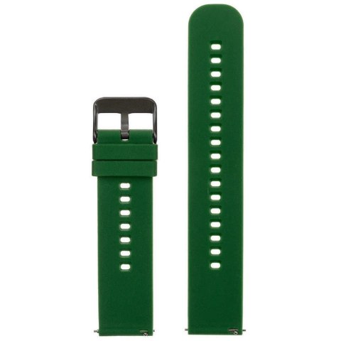 Pasek gumowy do zegarka U27 - ciemnozielony/czarny - 22mm Pasek gumowy do zegarka U27 - ciemnozielony/czarny - 22mm