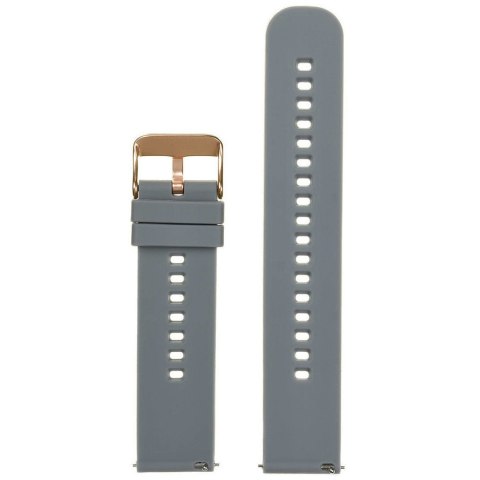 Pasek gumowy do zegarka U27 - ciemny szary/rosegold - 20mm Pasek gumowy do zegarka U27 - ciemny szary/rosegold - 20mm