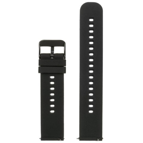 Pasek gumowy do zegarka U27 - czarny/czarny - 18mm Pasek gumowy do zegarka U27 - czarny/czarny - 18mm