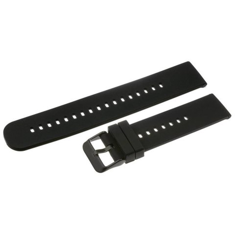 Pasek gumowy do zegarka U27 - czarny/czarny - 18mm Pasek gumowy do zegarka U27 - czarny/czarny - 18mm