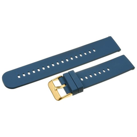 Pasek gumowy do zegarka U27 - granatowy/rosegold - 18mm Pasek gumowy do zegarka U27 - granatowy/rosegold - 18mm