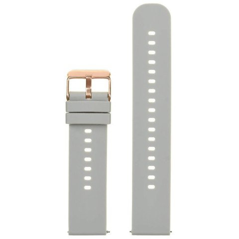 Pasek gumowy do zegarka U27 - jasny szary/rosegold - 22mm Pasek gumowy do zegarka U27 - jasny szary/rosegold - 22mm