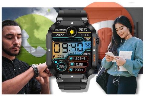 SMARTWATCH MĘSKI GRAVITY GT6-1 - WYKONYWANIE POŁĄCZEŃ, MONITOR SNU (sg020a) SMARTWATCH MĘSKI GRAVITY GT6-1 - WYKONYWANIE POŁĄCZEŃ, MONITOR SNU (sg020a)