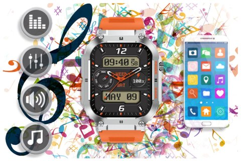 SMARTWATCH MĘSKI GRAVITY GT6-4 - WYKONYWANIE POŁĄCZEŃ, MONITOR SNU (sg020d) SMARTWATCH MĘSKI GRAVITY GT6-4 - WYKONYWANIE POŁĄCZEŃ, MONITOR SNU (sg020d)