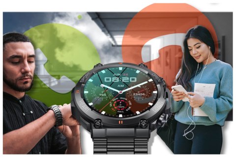 SMARTWATCH MĘSKI GRAVITY GT7-2 PRO - WYKONYWANIE POŁĄCZEŃ, PULSOKSYMETR (sg018b) SMARTWATCH MĘSKI GRAVITY GT7-2 PRO - WYKONYWANIE POŁĄCZEŃ, PULSOKSYMETR (sg018b)
