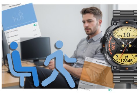 SMARTWATCH MĘSKI GRAVITY GT7-2 PRO - WYKONYWANIE POŁĄCZEŃ, PULSOKSYMETR (sg018b) SMARTWATCH MĘSKI GRAVITY GT7-2 PRO - WYKONYWANIE POŁĄCZEŃ, PULSOKSYMETR (sg018b)