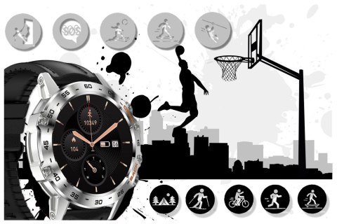 SMARTWATCH MĘSKI GRAVITY GT9-6 - WYKONYWANIE POŁĄCZEŃ, CIŚNIENIOMIERZ (sg021f) SMARTWATCH MĘSKI GRAVITY GT9-6 - WYKONYWANIE POŁĄCZEŃ, CIŚNIENIOMIERZ (sg021f)
