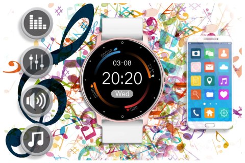 SMARTWATCH UNISEX GRAVITY GT1-7 - PULSOMETR, WŁASNE TARCZE (sg015g) SMARTWATCH UNISEX GRAVITY GT1-7 - PULSOMETR, WŁASNE TARCZE (sg015g)