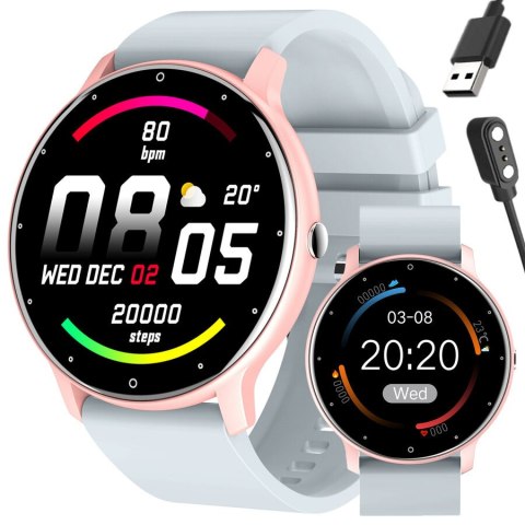 SMARTWATCH UNISEX GRAVITY GT1-8 - PULSOMETR, WŁASNE TARCZE (sg015h) SMARTWATCH UNISEX GRAVITY GT1-8 - PULSOMETR, WŁASNE TARCZE (sg015h)