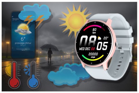 SMARTWATCH UNISEX GRAVITY GT1-8 - PULSOMETR, WŁASNE TARCZE (sg015h) SMARTWATCH UNISEX GRAVITY GT1-8 - PULSOMETR, WŁASNE TARCZE (sg015h)