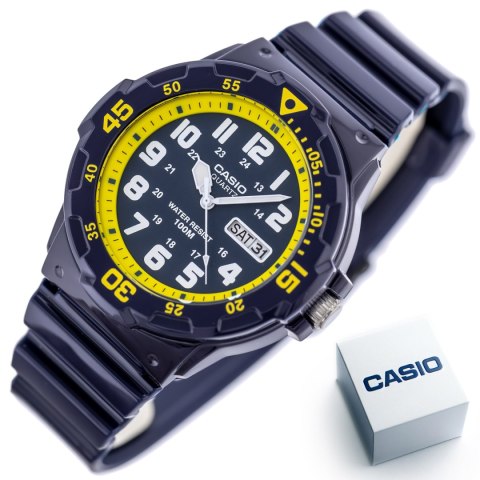 ZEGAREK MĘSKI CASIO MRW-200HC-2BVDF 10 Bar (zd174a) + BOX ZEGAREK MĘSKI CASIO MRW-200HC-2BVDF 10 Bar (zd174a) + BOX