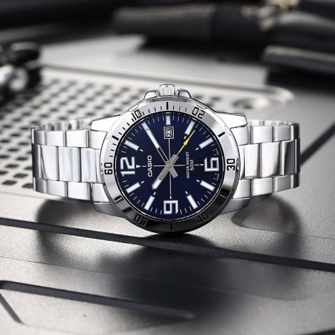 ZEGAREK MĘSKI CASIO MTP-VD01D-2B (zd175a) + BOX ZEGAREK MĘSKI CASIO MTP-VD01D-2B (zd175a) + BOX