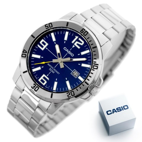 ZEGAREK MĘSKI CASIO MTP-VD01D-2B (zd175a) + BOX ZEGAREK MĘSKI CASIO MTP-VD01D-2B (zd175a) + BOX