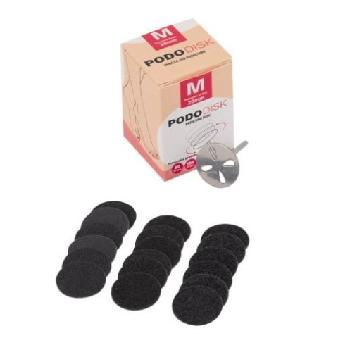 Dysk tarcza do pedicure Pododisk + nakładki M 20mm Dysk tarcza do pedicure Pododisk + nakładki M 20mm