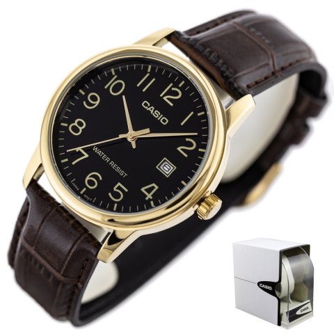ZEGAREK MĘSKI CASIO MTP-V002GL-1B + BOX ZEGAREK MĘSKI CASIO MTP-V002GL-1B + BOX