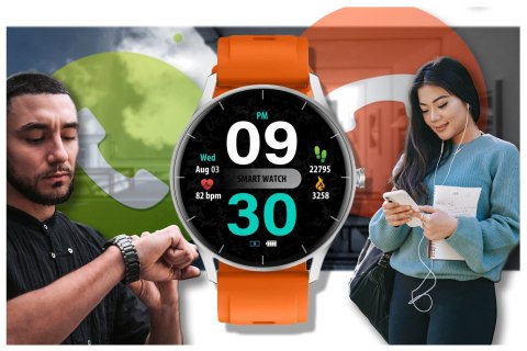 SMARTWATCH UNISEX GRAVITY GT2-8 - ROZMOWY BLUETOOTH, WŁASNE TARCZE (sg019h) SMARTWATCH UNISEX GRAVITY GT2-8 - ROZMOWY BLUETOOTH, WŁASNE TARCZE (sg019h)