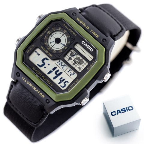 ZEGAREK MĘSKI CASIO Sports AE-1200WHB-1B + BOX (zd146d) ZEGAREK MĘSKI CASIO Sports AE-1200WHB-1B + BOX (zd146d)