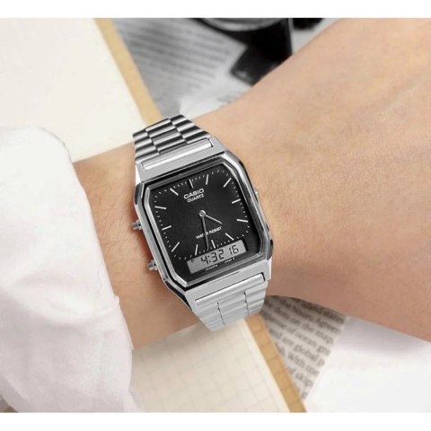 ZEGAREK UNISEX CASIO VINTAGE Youth AQ-230A-1DMQYES + BOX ZEGAREK UNISEX CASIO VINTAGE Youth AQ-230A-1DMQYES + BOX