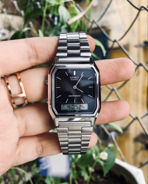ZEGAREK UNISEX CASIO VINTAGE Youth AQ-230A-1DMQYES + BOX ZEGAREK UNISEX CASIO VINTAGE Youth AQ-230A-1DMQYES + BOX