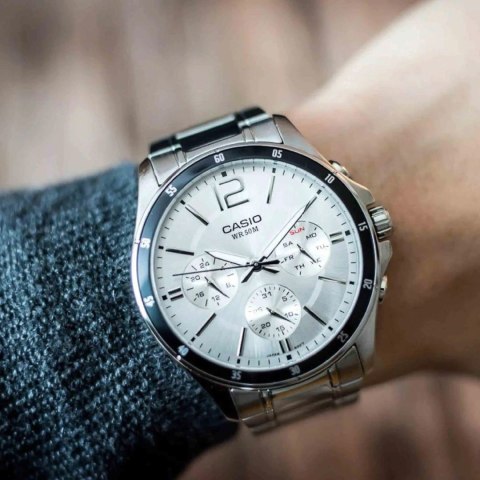Zegarek Męski Casio MTP-1374D-7A (zd063e) + BOX Zegarek Męski Casio MTP-1374D-7A (zd063e) + BOX