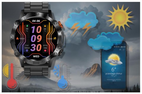 SMARTWATCH MĘSKI GRAVITY GT20-1 - AMOLED, DODATKOWY PASEK (sg024a) SMARTWATCH MĘSKI GRAVITY GT20-1 - AMOLED, DODATKOWY PASEK (sg024a)