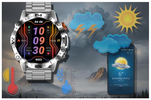 SMARTWATCH MĘSKI GRAVITY GT20-2 - AMOLED, DODATKOWY PASEK (sg024b) SMARTWATCH MĘSKI GRAVITY GT20-2 - AMOLED, DODATKOWY PASEK (sg024b)