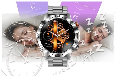 SMARTWATCH MĘSKI GRAVITY GT20-2 - AMOLED, DODATKOWY PASEK (sg024b) SMARTWATCH MĘSKI GRAVITY GT20-2 - AMOLED, DODATKOWY PASEK (sg024b)