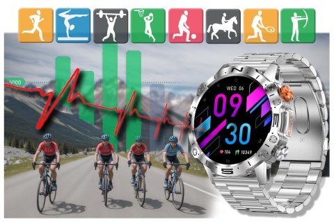 SMARTWATCH MĘSKI GRAVITY GT20-2 - AMOLED, DODATKOWY PASEK (sg024b) SMARTWATCH MĘSKI GRAVITY GT20-2 - AMOLED, DODATKOWY PASEK (sg024b)