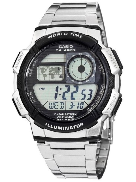 ZEGAREK MĘSKI CASIO AE-1000WD 1A (zd073h) - WORLD TIME + BOX ZEGAREK MĘSKI CASIO AE-1000WD 1A (zd073h) - WORLD TIME + BOX