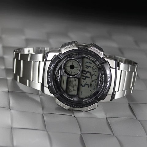 ZEGAREK MĘSKI CASIO AE-1000WD 1A (zd073h) - WORLD TIME + BOX ZEGAREK MĘSKI CASIO AE-1000WD 1A (zd073h) - WORLD TIME + BOX